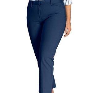 Lands' End Slim Leg Crop Chino's Deap Sea Blue